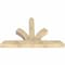 Ekena Millwork Richland Rough Sawn Timber Gable Bracket, Douglas Fir, 72"W x 45"H x 6"D x 6"F, 15/12 Pitch GBW072X45X0606RIC00RDF - alternate 3